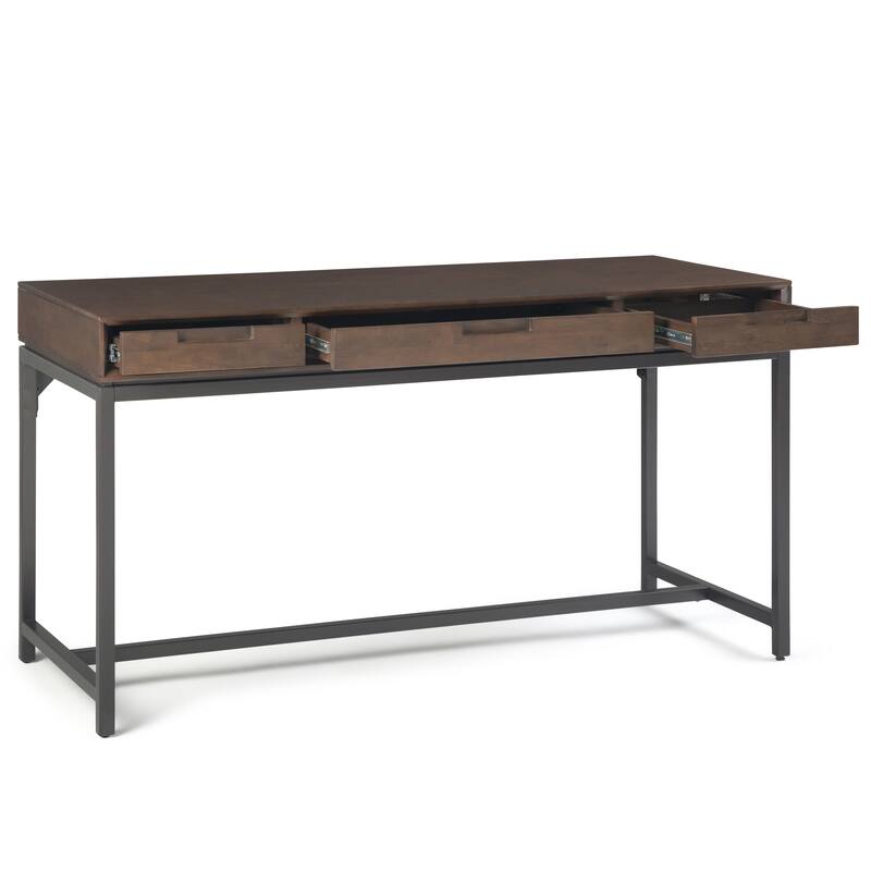 WYNDENHALL Devlin SOLID HARDWOOD Industrial 60 inch Wide Desk