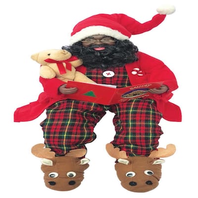 20" Black Story Time PJ Claus - Red