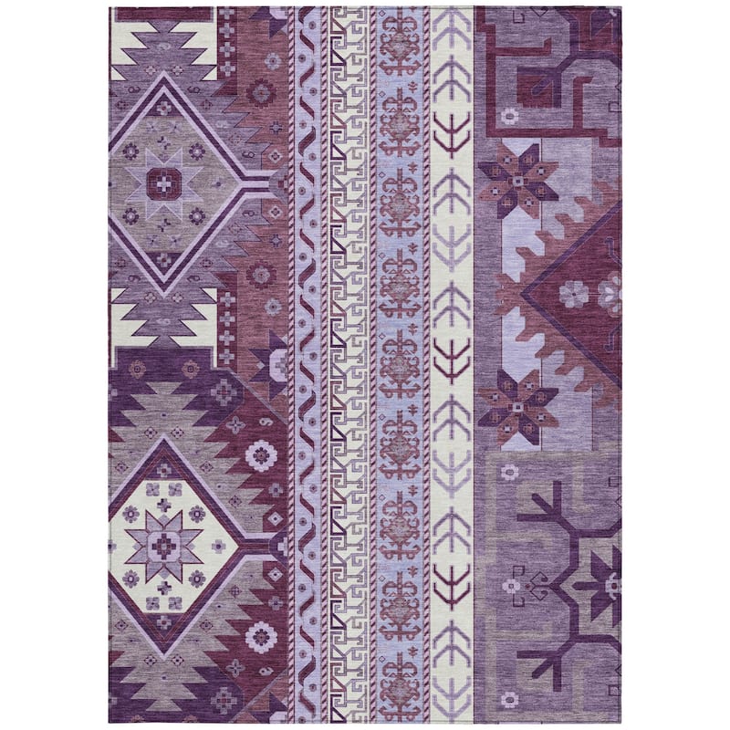 HomeRoots Aztec Transitional Rectangle Outdoor Rug
