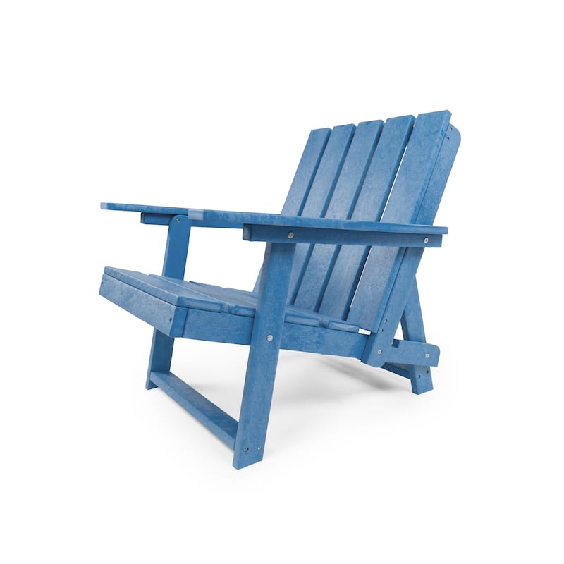 Amalfi Fully Assembled All-Weather HDPE Outdoor Folding Modern Adirondack Chair