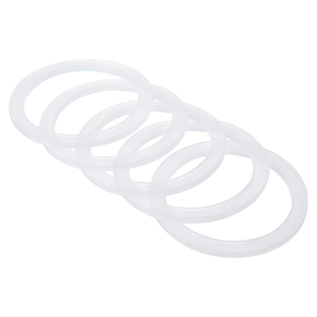 20Pcs 70mm Regular Mouth Silicone Sealing Rings for Mason Jar Lid - Translucent