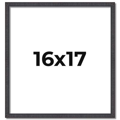 16x17 Frame Brown Solid Wood Picture Frame - Complete Modern Photo