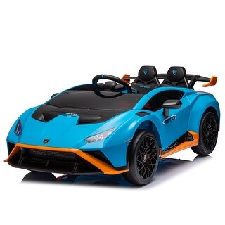 24V Lamborghini Ride-On Car with Drifting Mode, Lights, and Remote Control