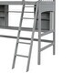 preview thumbnail 22 of 34, Twin Loft Bed with Shelves, Desk, and Ladder - Perfect for Multi-Use Spaces