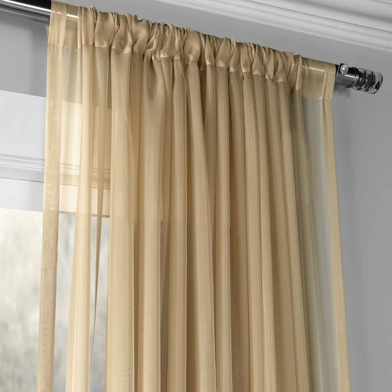 Exclusive Fabrics Signature Extra Wide Sheer Curtains (1 Panel)