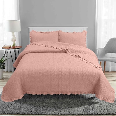 Avanti Linens Charlotte Mauve Full/Queen Quilt Set