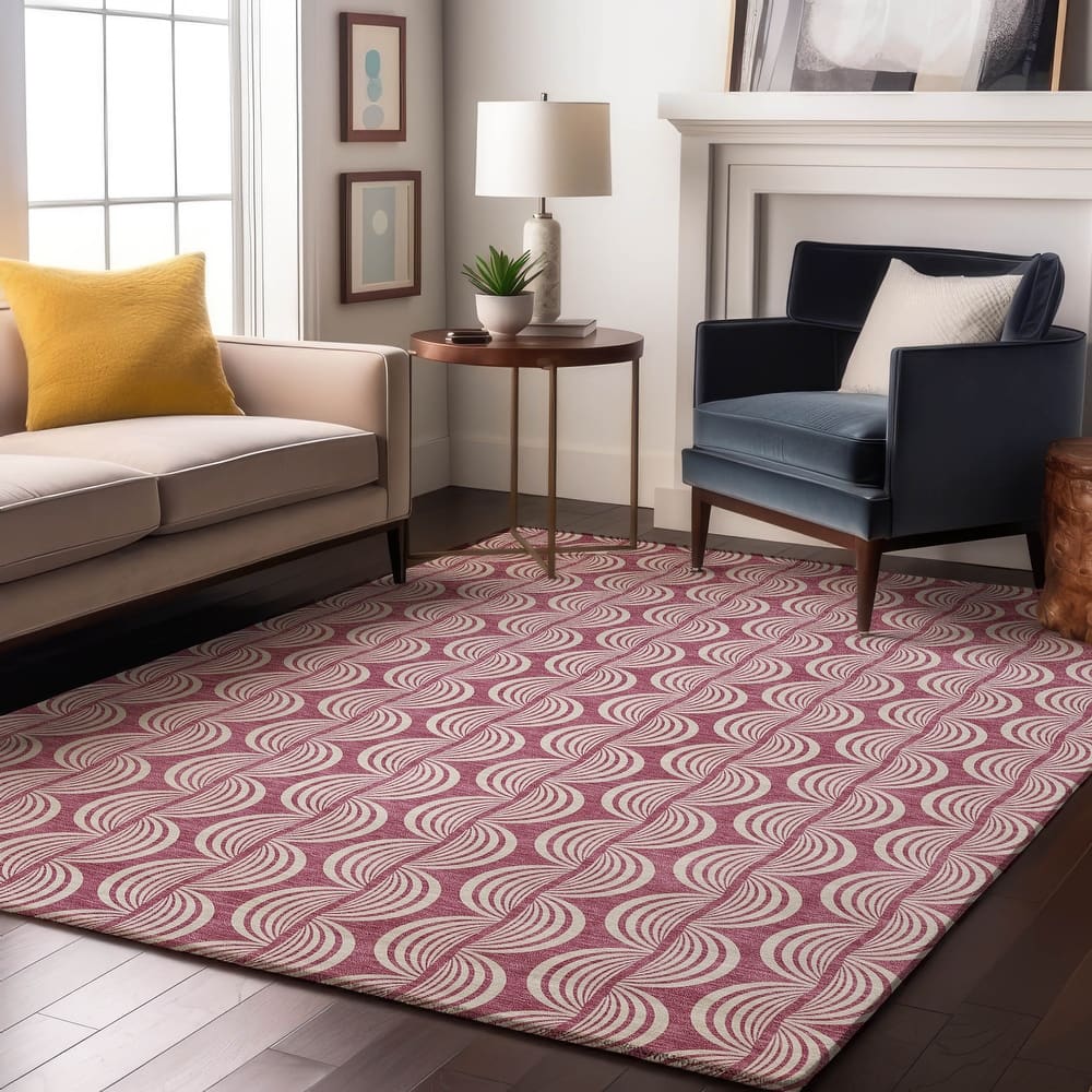 Premium Washable Super Soft Transitional Scallop Mayfield Rug