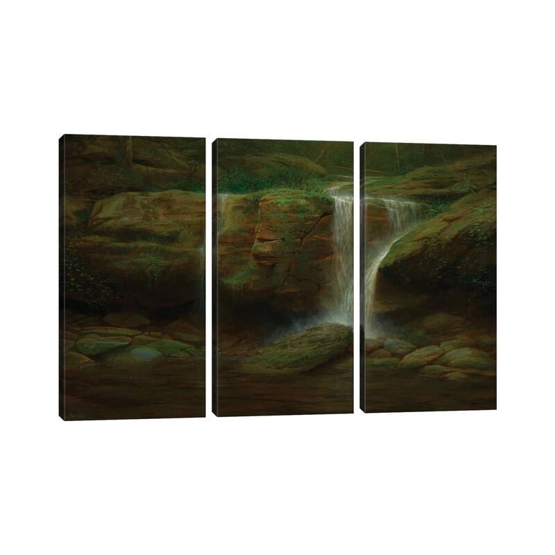 iCanvas "Meditation Falls" by Ken Salaz 3-Piece Canvas Wall Art Set