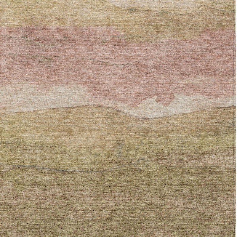 HomeRoots Abstract Modern Rectangle Outdoor Rug