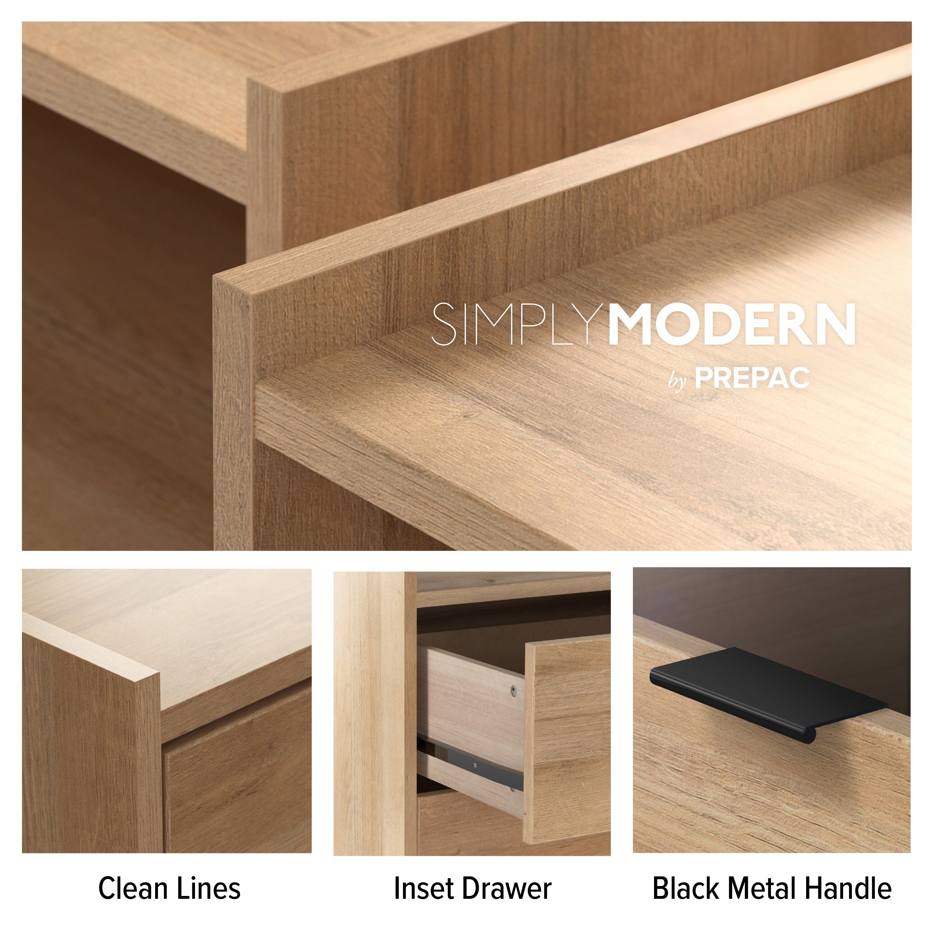 prepac simply modern dresser Prepac Simply Modern 6-Drawer 52.5