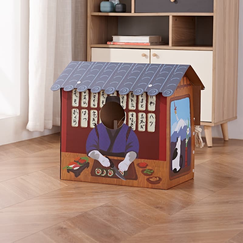 NATAZO Cat Scratcher Small Cat House