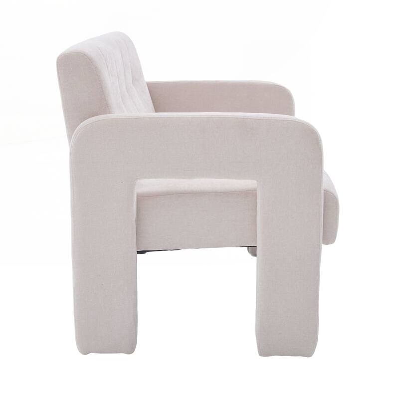 Modern Double Armchair Living Room & Bedroom Compact Upholstered Sofa Leisure Sofa