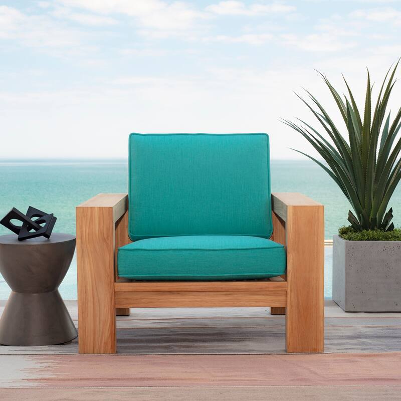 ARDEN Foam Outdoor Double Welted Deep Seat Cushion Set, 24 x 24