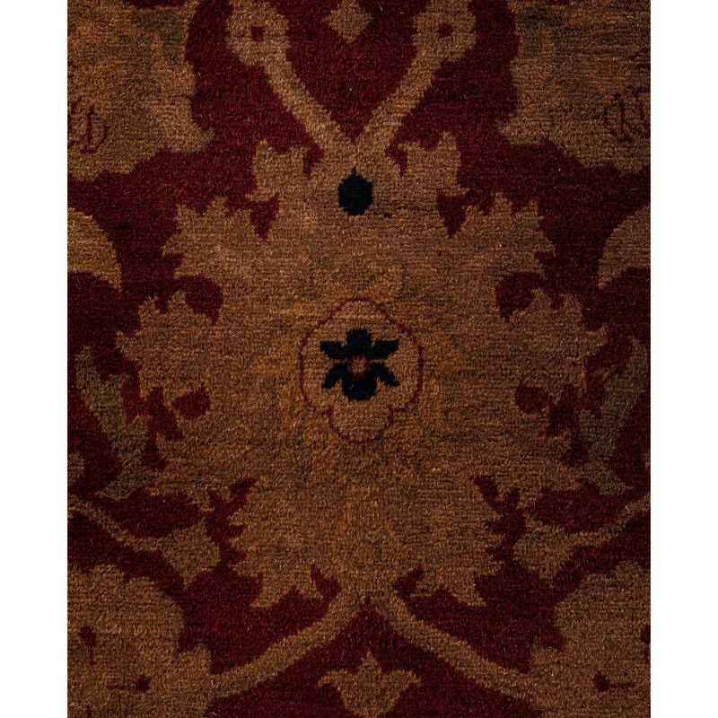Overdyed One-of-a-Kind Hand-Knotted Area Rug - Red - 4' 1" x 6' 0"