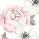preview thumbnail 6 of 4, Lambs & Ivy Floral Garden Pink/White Watercolor Cotton Baby Fitted Crib Sheet
