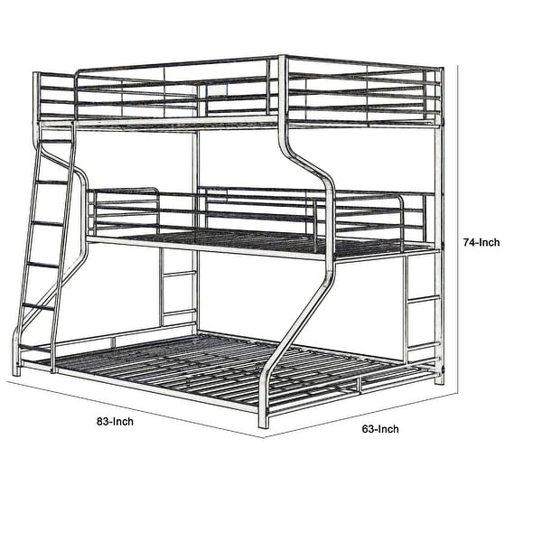 Three tier deals bunk bed
