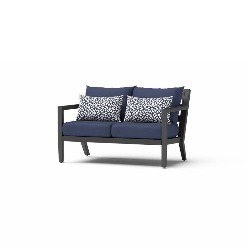 Thelix 5 Piece Sunbrella Outdoor Patio Seating Set