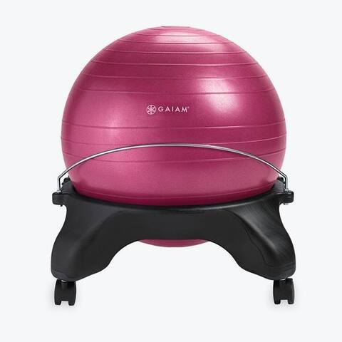 Gaiam 05-62390 gaiam backless balance ball chair fuchsia