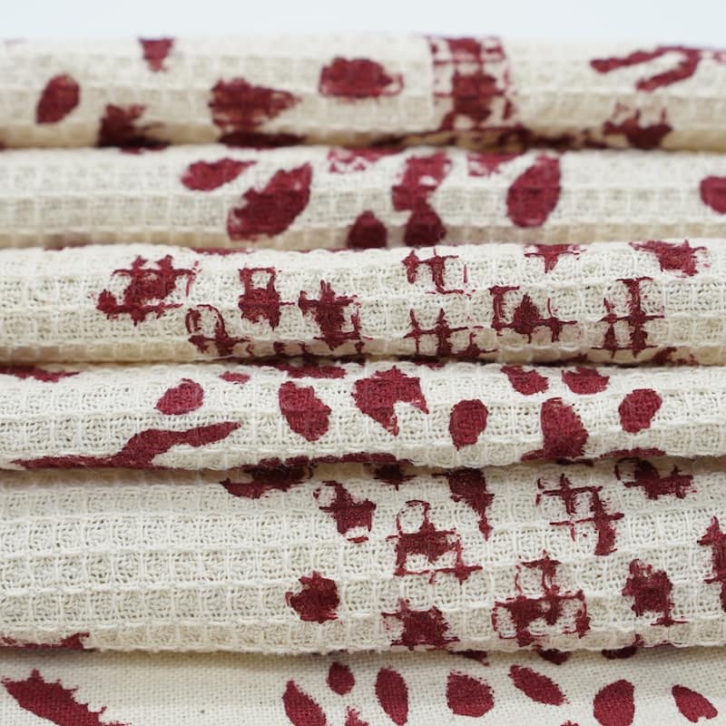 Fabdivine Handmade Floral Block Print Kitchen or Bath Room Hand Towels Home or Office Accent