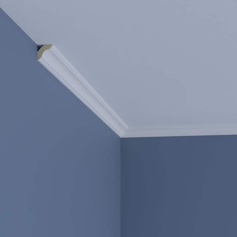 1"H x 1"P x 1 1/2"F x 96"L Morris Crown Moulding - 1-Pack