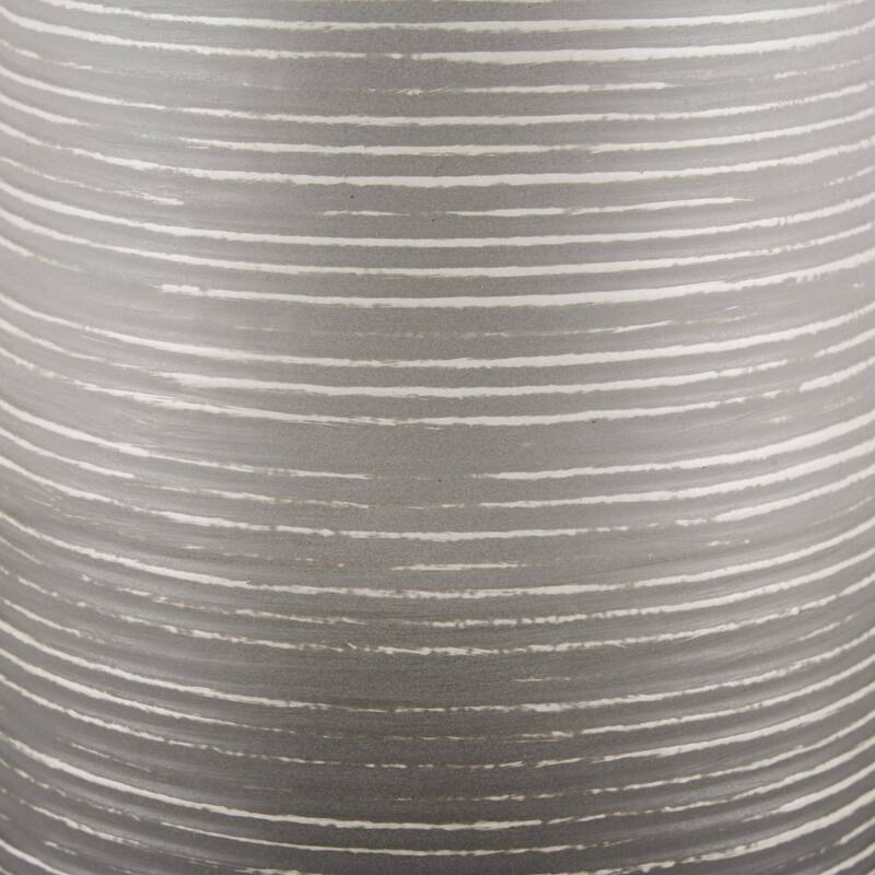 Toru White w/ Grey Small Vase