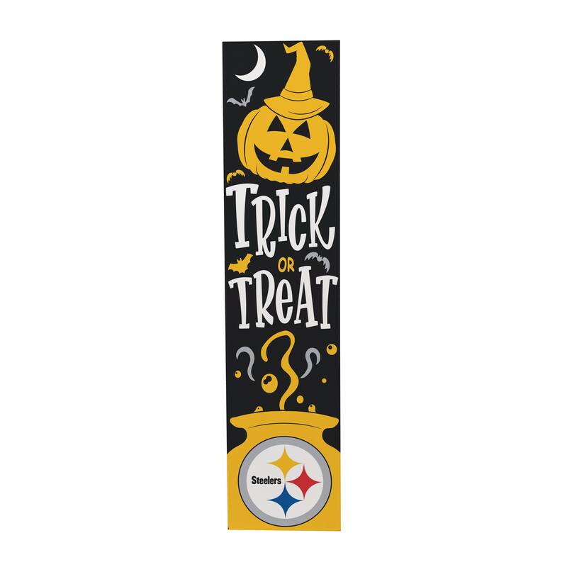 47" Double Sided Seasonal Porch Leaner, Pittsburgh Steelers - 47" x 11.25"