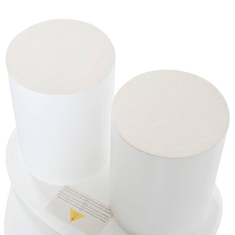 Cream Style Cloud-Shaped Coffee Table Set of 3, Irregular Design Cocktail End Table with Storage Drawer & 2 Small Stools