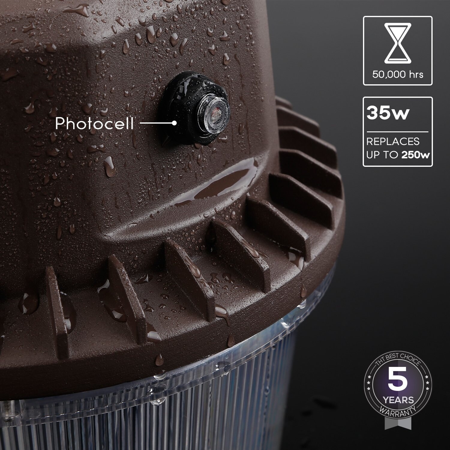 35W 250W Equiv. , Dusk-to-dawn LED Outdoor Barn Light Photocell Included 