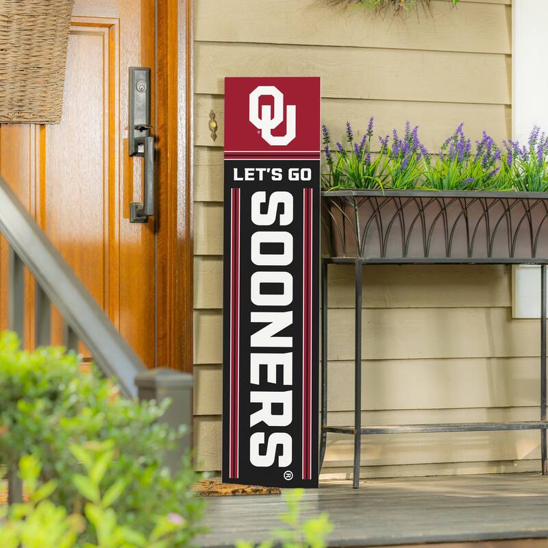 47" Double Sided Seasonal Porch Leaner, University of Oklahoma - 47" x 11.25"