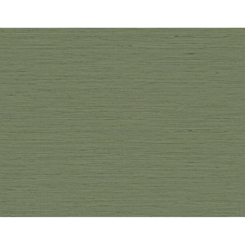 DuPont Tedlar Edmond Faux Sisal High Performance Vinyl Unpasted Wallpaper - 27 in. W x 27 ft. L - Faded Jade