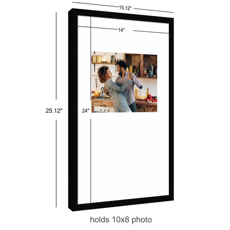 Kate and Laurel Svelte Noir Black Photo Frame