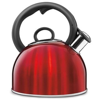 Cuisinart CTK-S17MR Aura Stainless Steel Tea Kettle, 2 Quart, Metallic Red