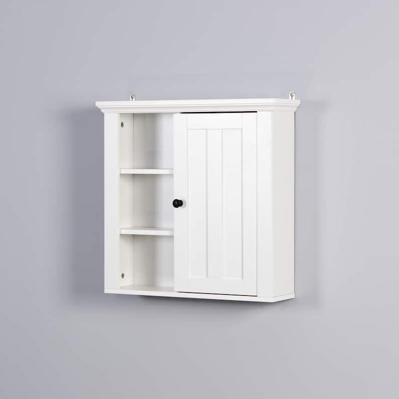Wooden Wall Cabinet with a Door
