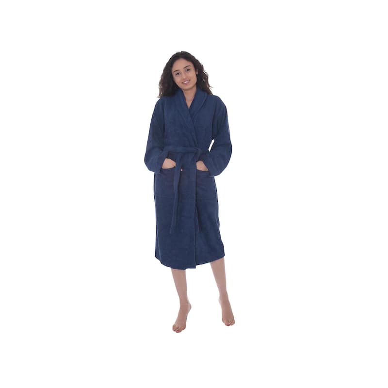 Ozan Premium Home Serene Collection 100% Turkish Cotton Unisex Terry Cloth Bathrobe