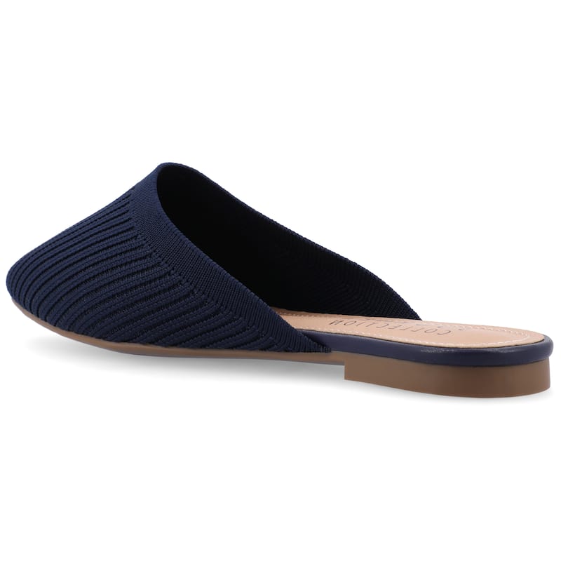 Journee Women's Medium and Wide Width Aniee Mule Flats