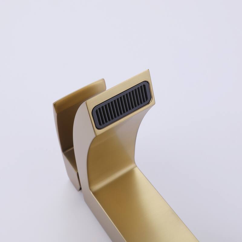 6.54"H Solid Brass Single Handle Single Hole Bathroom Waterfall Faucet