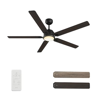 CARRO livingston 60-inch Indoor Ceiling Fan with Dimmable LED Light and Remote - N/A