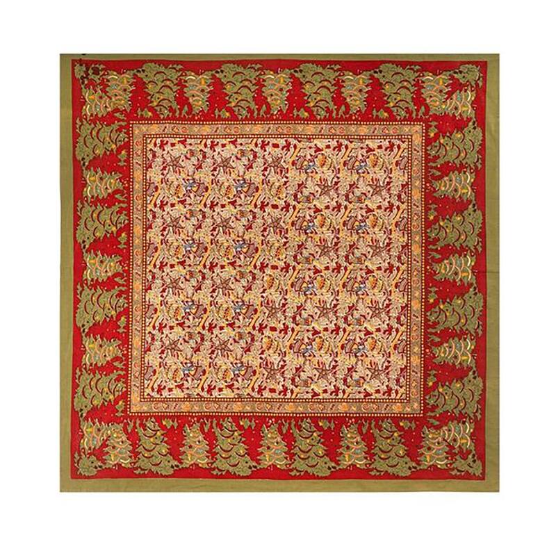 Couleur Nature Noel Square Tablecloth - Square - 71-inches by 71-inches