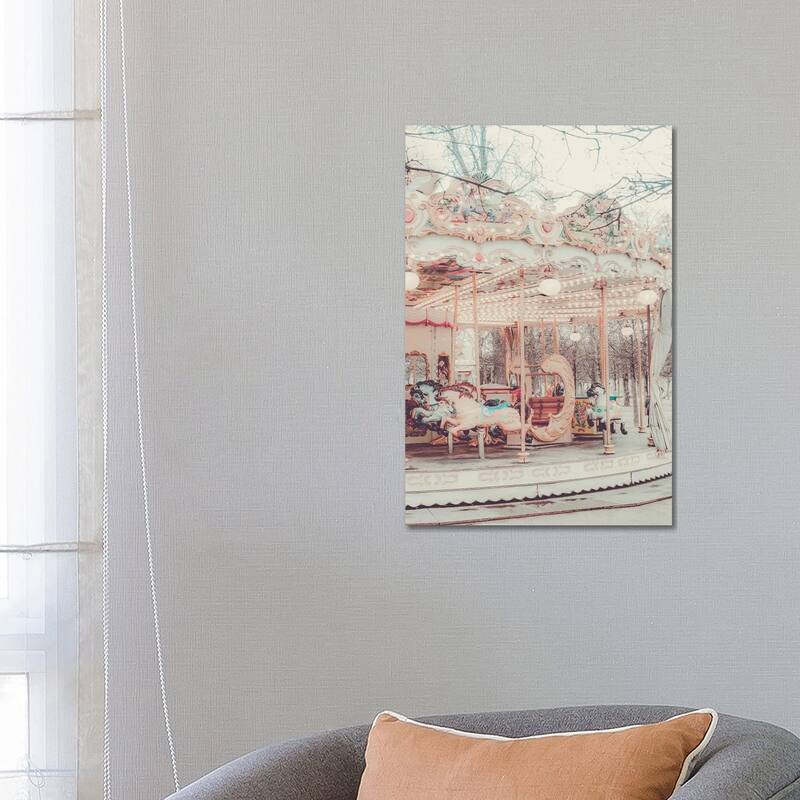 iCanvas "Paris Carousel Golden" by Ruby and B Canvas Print - 26x18x1.5
