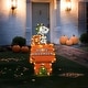 preview thumbnail 1 of 2, 36" Peanuts L2D PreLit LED Snoopy Halloween Doghouse