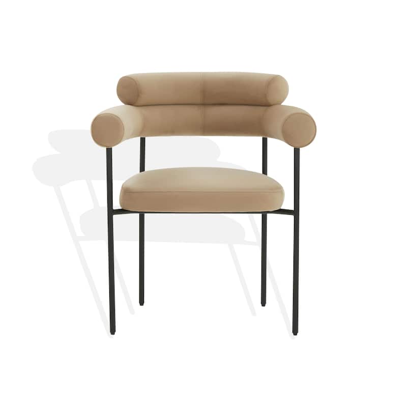 SAFAVIEH Couture Frouwe Curved Back Dining Chair (Fully Assembled) - 26Wx21Dx30H