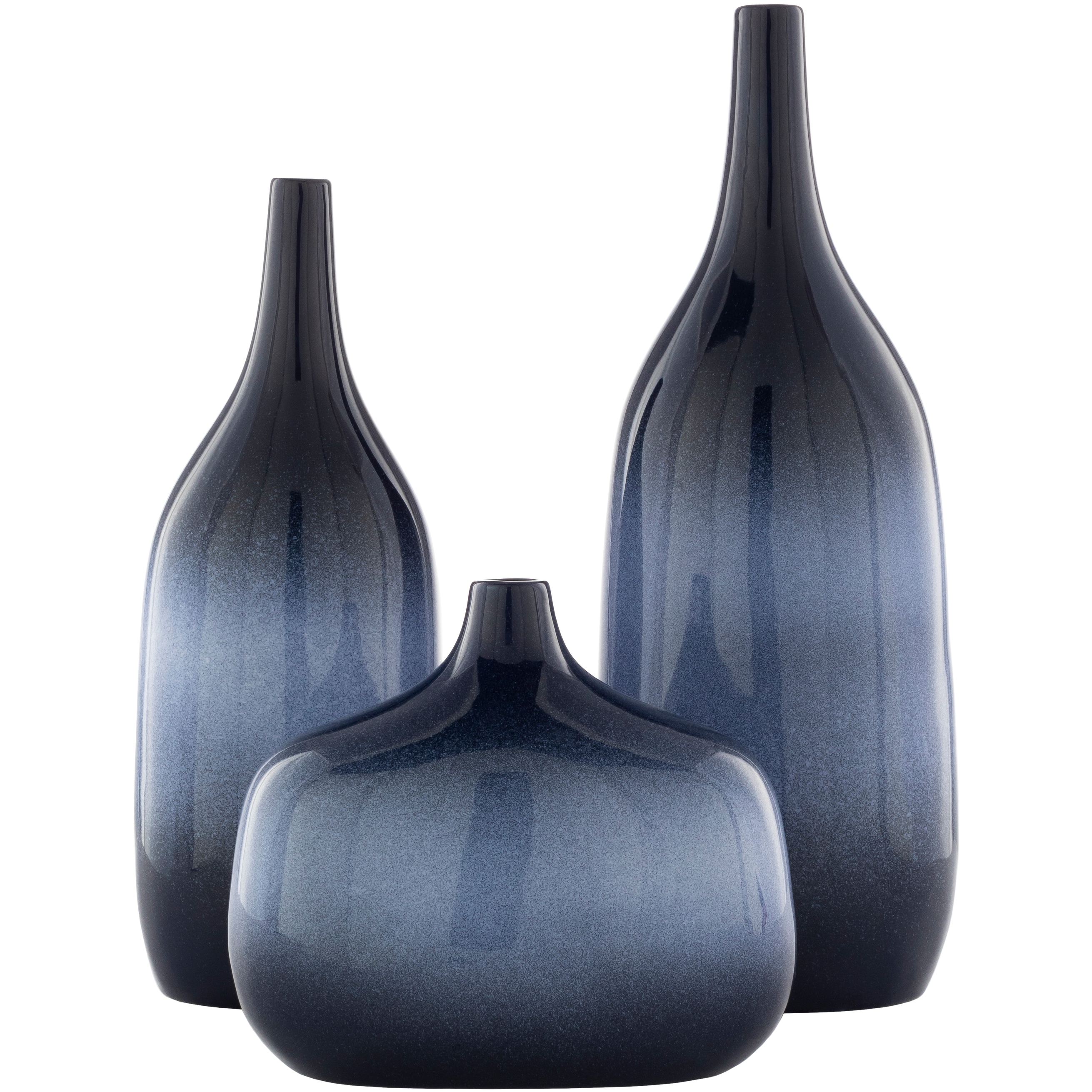Maro Modern Ceramic Indoor Outdoor Vase Set (3 Pieces)