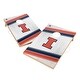 preview thumbnail 1 of 3, Illinois Fighting Illini Regulation 2x4 Cornhole Set