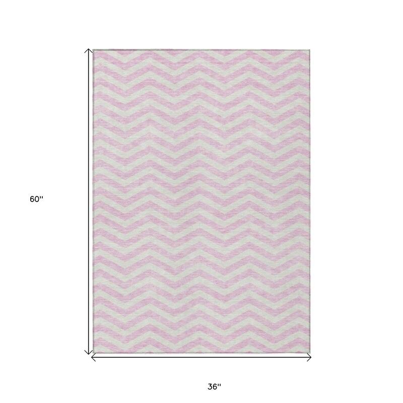 HomeRoots Chevron Transitional Rectangle Outdoor Rug