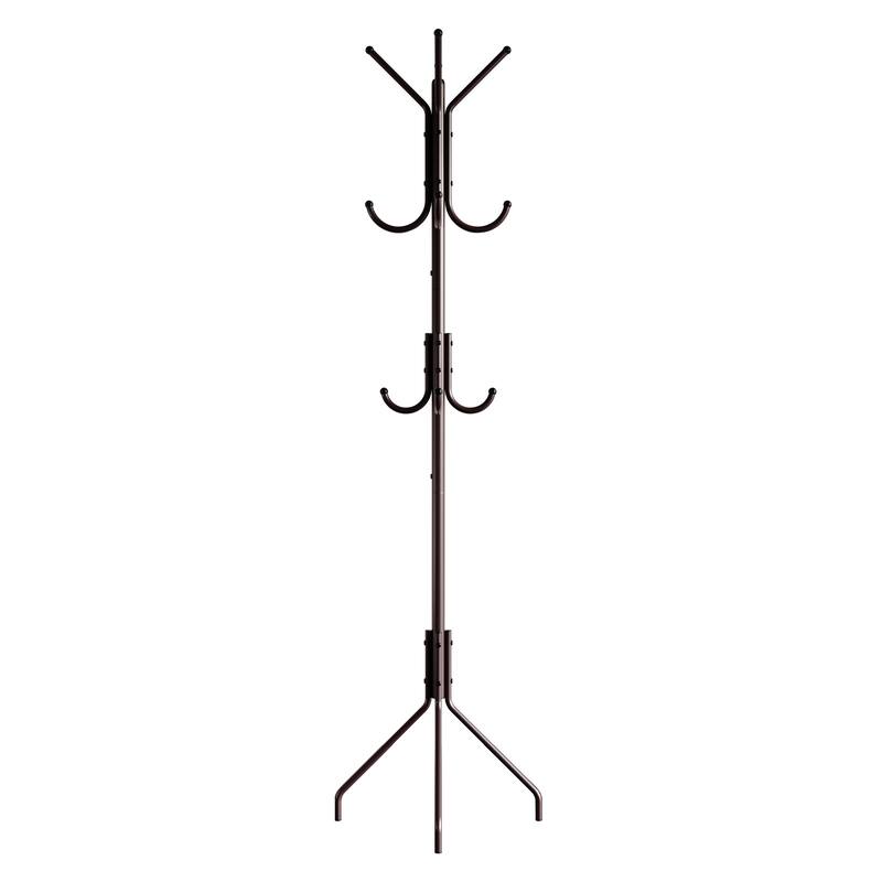 CraftPorch Contemporary Freestanding Metal Coat Rack - N/A - Brown