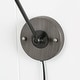preview thumbnail 9 of 10, Set of 2 Modern Adjustable Swing Arm Lights Plug-in Hardwire Wall Sconces