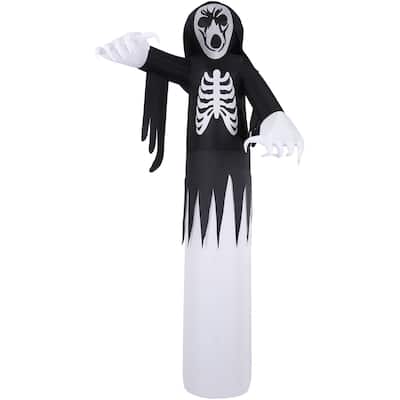 Haunted Hill Farm 12-Ft. Tall Pre-lit Inflatable Grim Reaper