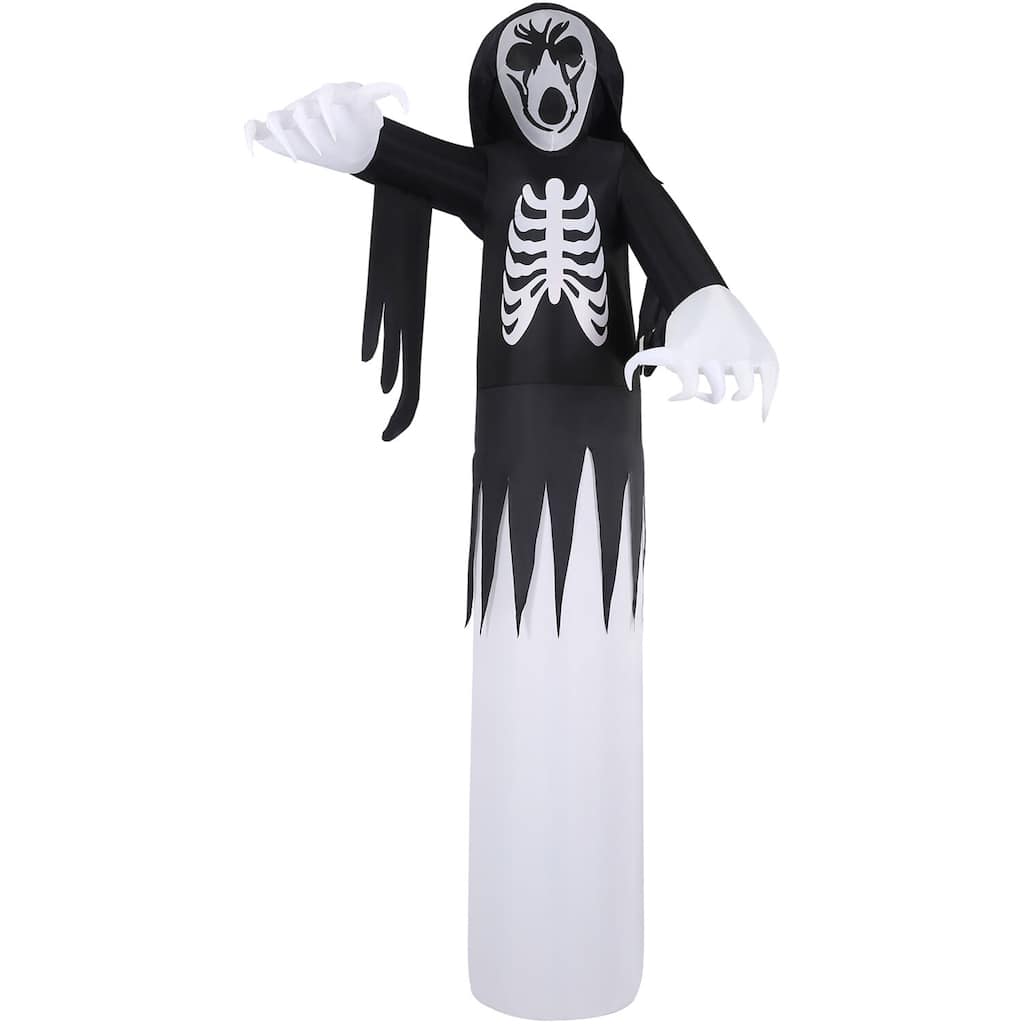 Haunted Hill Farm 12-Ft. Tall Pre-lit Inflatable Grim Reaper