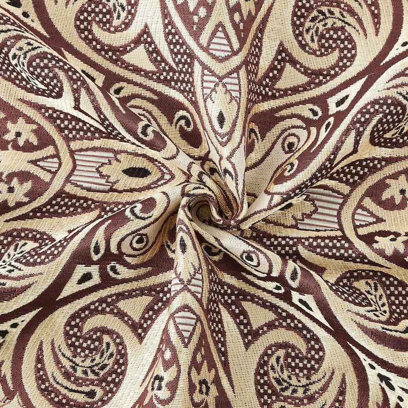 Nanshing Prince Set of 2 Medallion Grommet Curtains - 37" X 84"