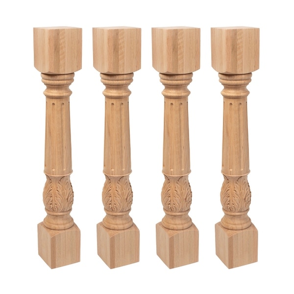 Shop 35-1/4" x 5" x 5" Unfinished Solid Red Oak Kitchen ...